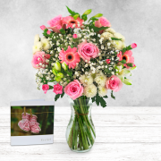 New Baby Girl Hand-Tied & Card