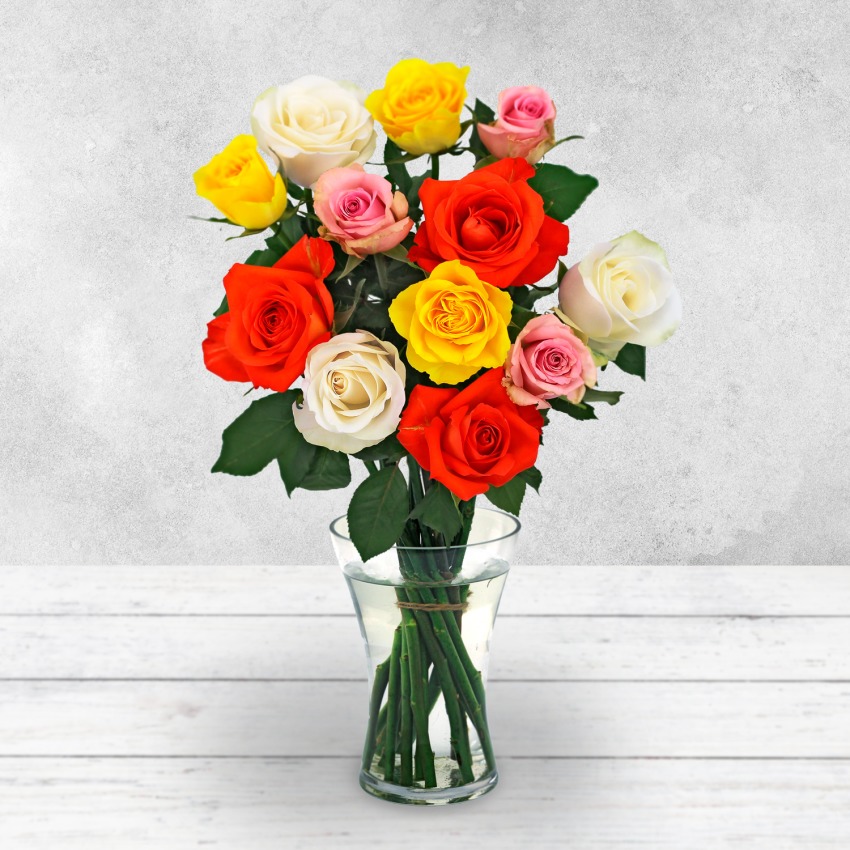 12 Mixed Rose Bouquet