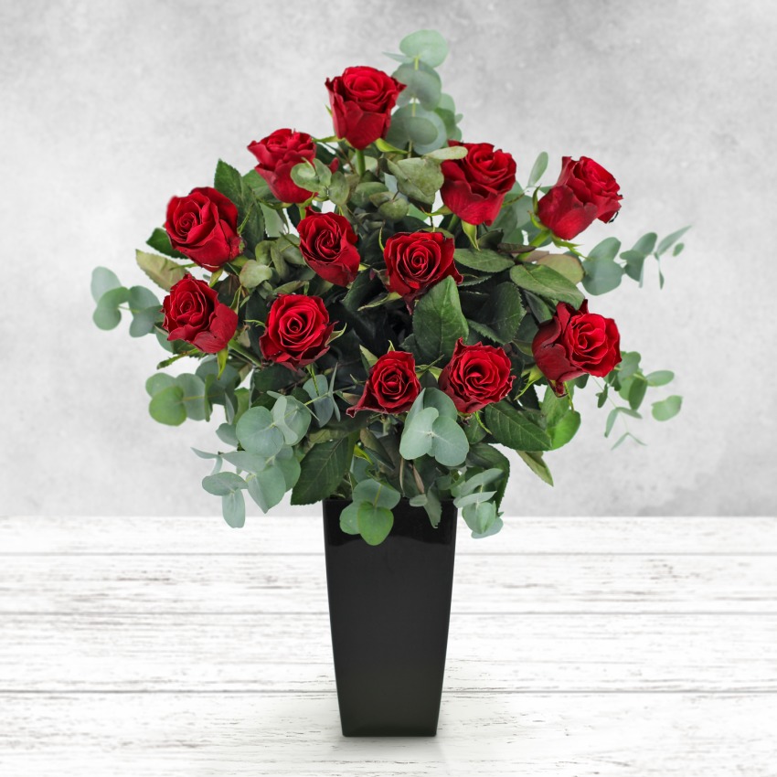 Valentine's Dozen Luxury Red Roses
