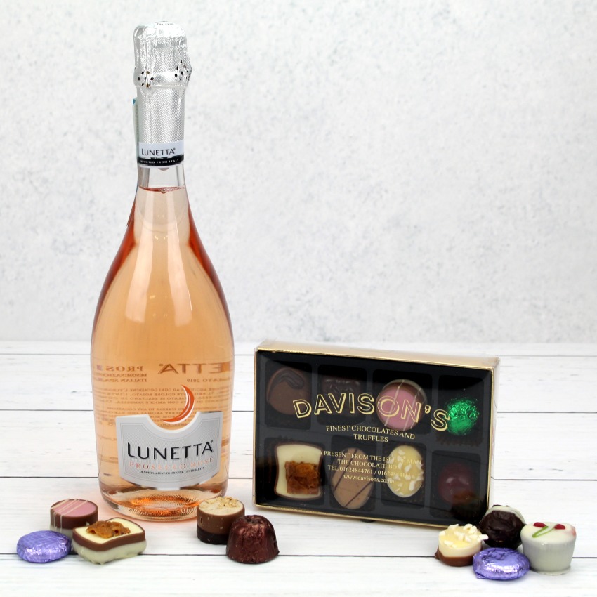 Prosecco Rosé and Handmade Chocolates